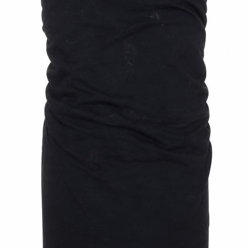 Vertbaudet Womens Blue Cotton Straight & Pencil Skirt Size 10 Drawstring - Ruched