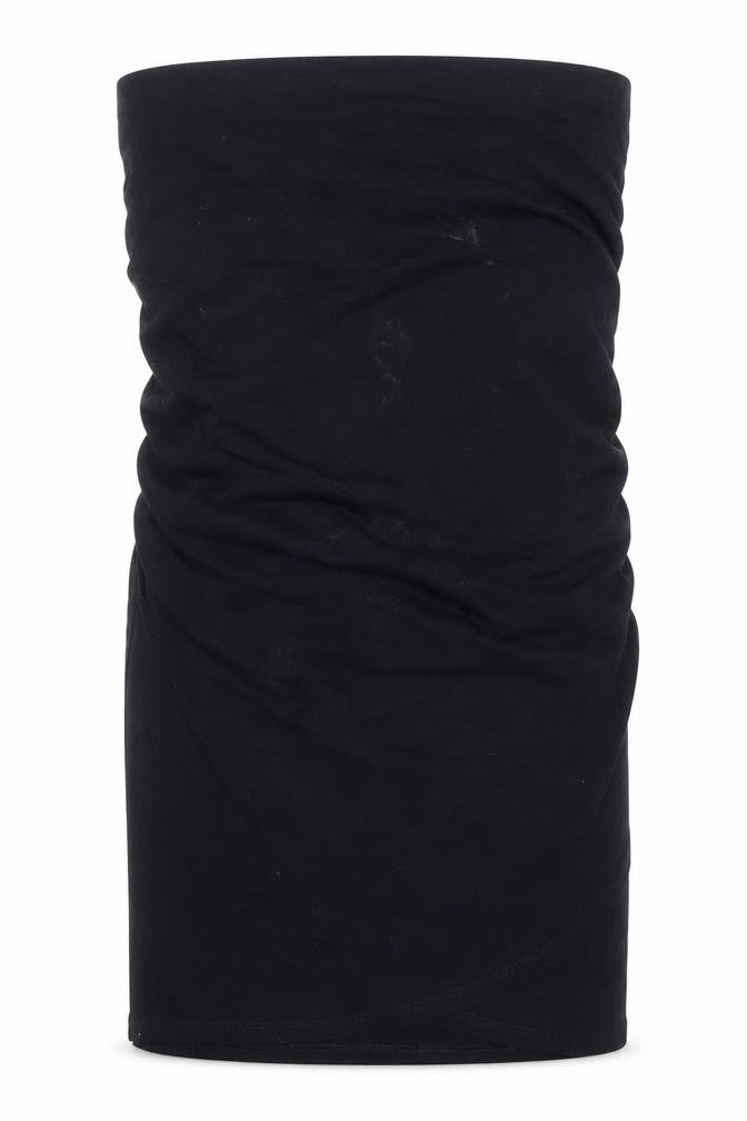 Vertbaudet Womens Blue Cotton Straight & Pencil Skirt Size 10 Drawstring - Ruched