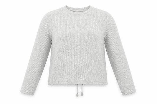 Front view of ASOS women’s grey viscose pullover sweatshirt, size UK 10, pullover - loungewear