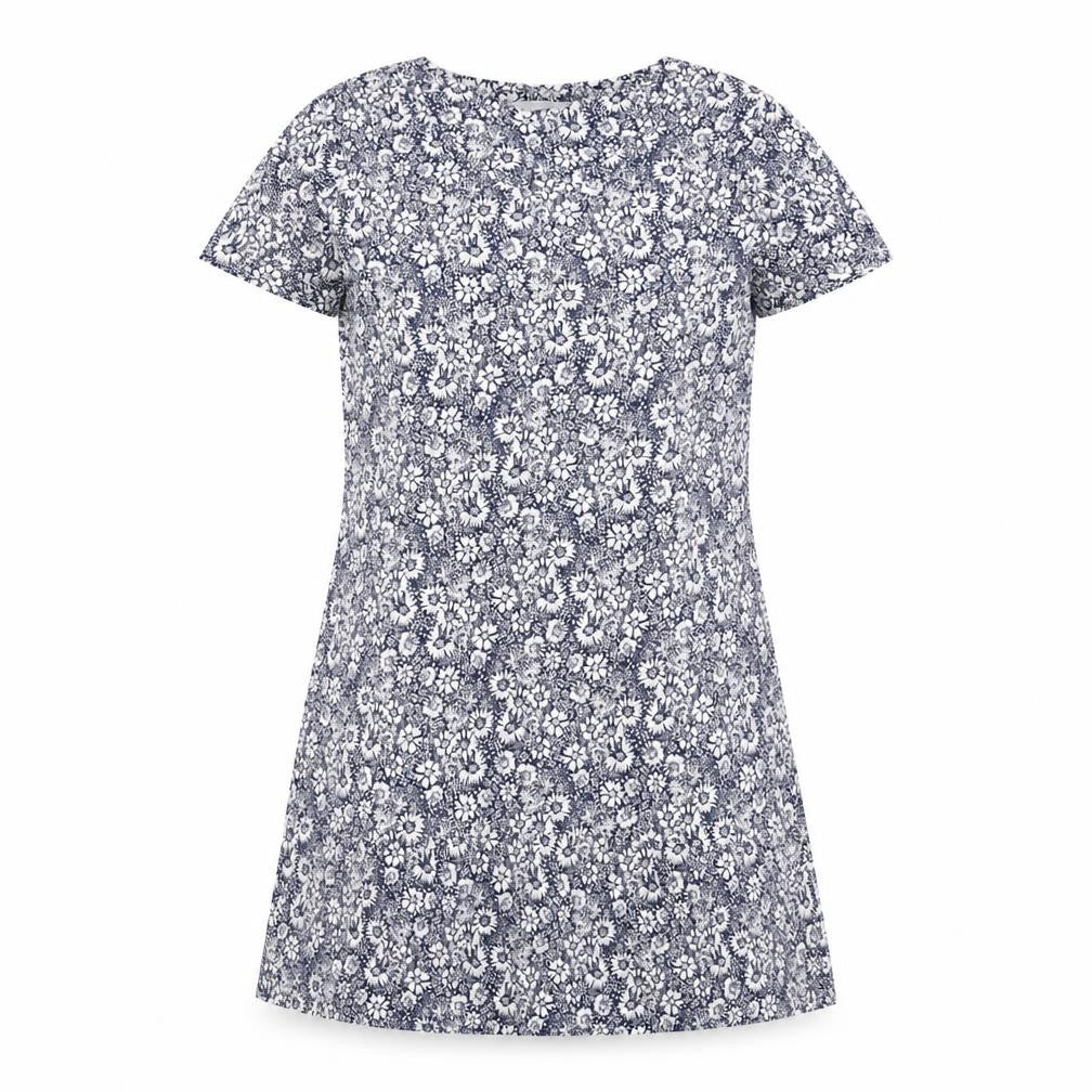 Marks and Spencer Womens Blue Floral Polyester Top Dress Size 8