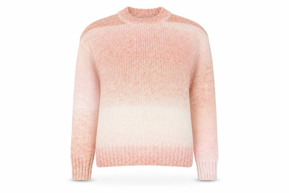 Front view of Primark women’s pink mock neck polyester jumper size 2xs