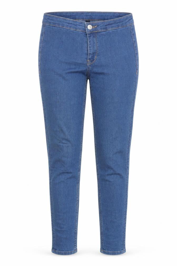 Divided Womens Blue Cotton Skinny Jeans Size 6 L27 in Regular Button