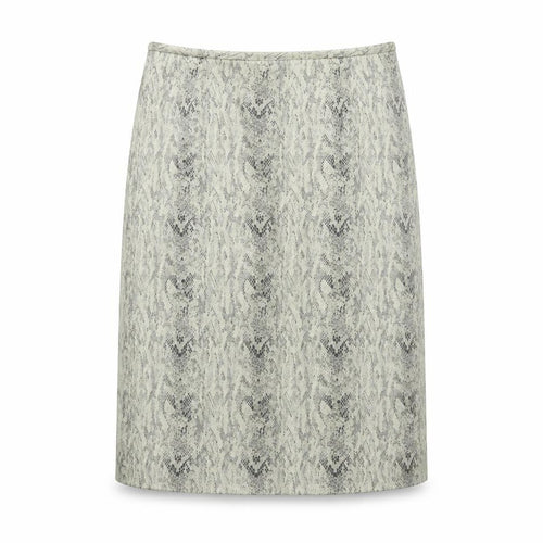 Le Suit Womens Green Animal Print Polyester A-Line Skirt Size 8 Zip - Snake pattern