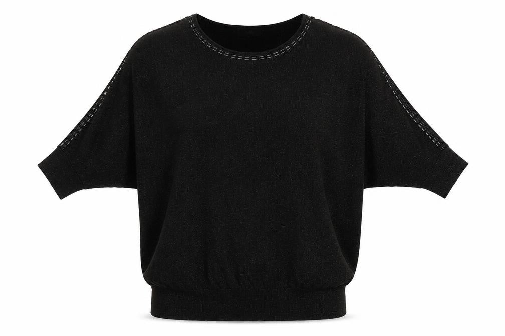 Front view of Wallis women’s brown viscose basic t-shirt, size M, round neck