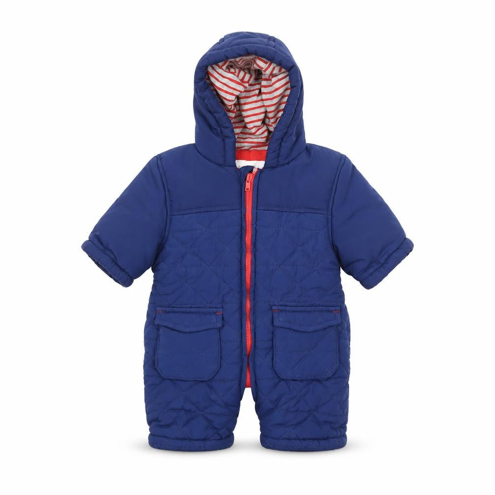 Mini Club Baby Blue Parka Snowsuit Size Newborn Zip