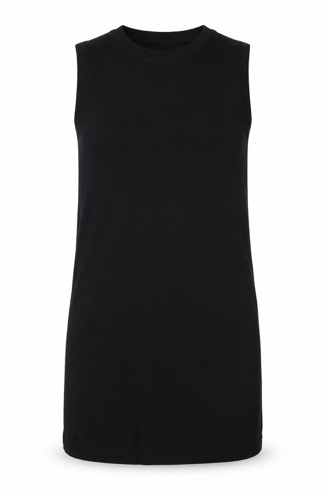 Mango Womens Black Polyester Tank Dress Size XS Crew Neck Pullover