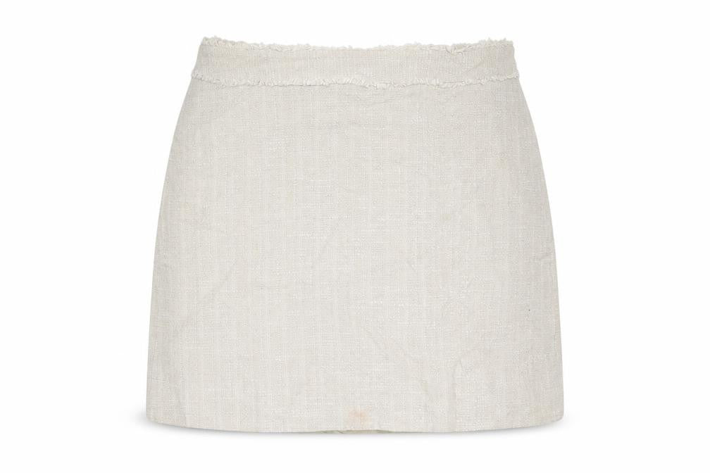 Jesire Womens Grey Geometric Cotton A-Line Skirt Size 10 Zip
