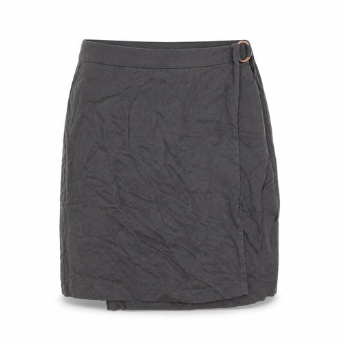 Marks and Spencer Womens Grey Lyocell Straight & Pencil Skirt Size 16