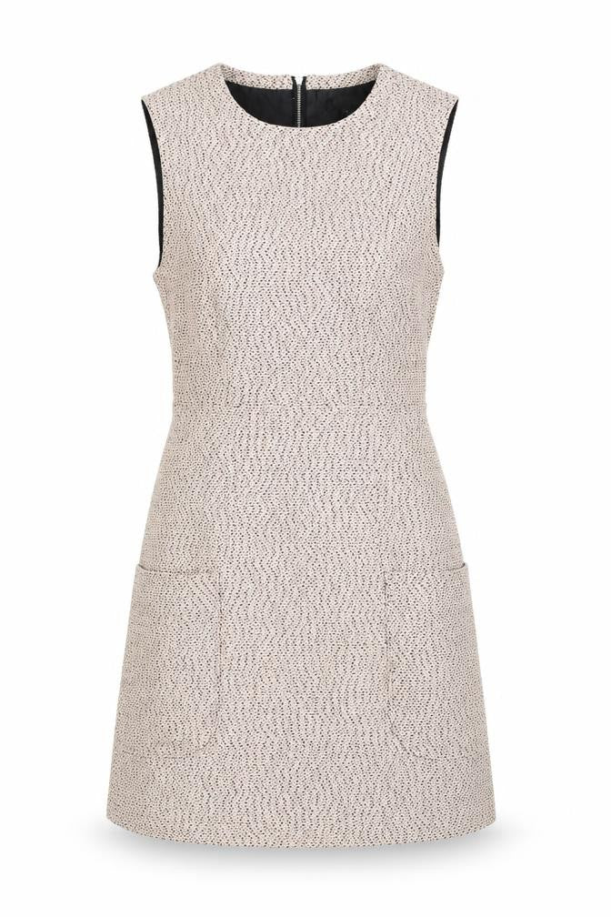 New Look Womens Pink Cotton A-Line Size 10 Round Neck Zip