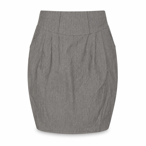 Zara Womens Brown Viscose Tulip Skirt Size M Zip