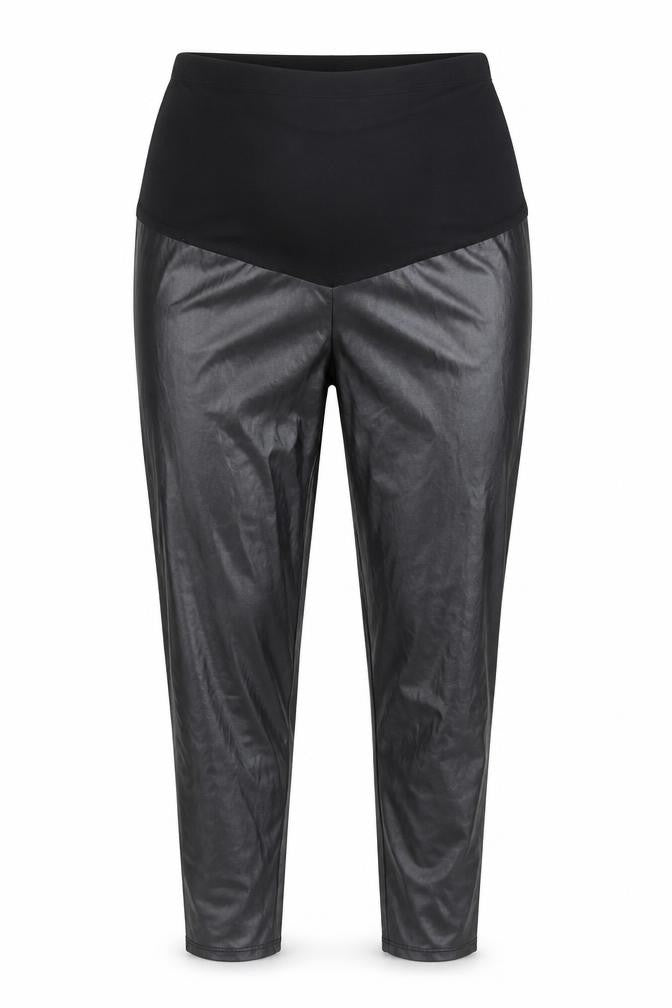 Boohoo Womens Black Viscose Jogger Leggings Size 12 L26 in