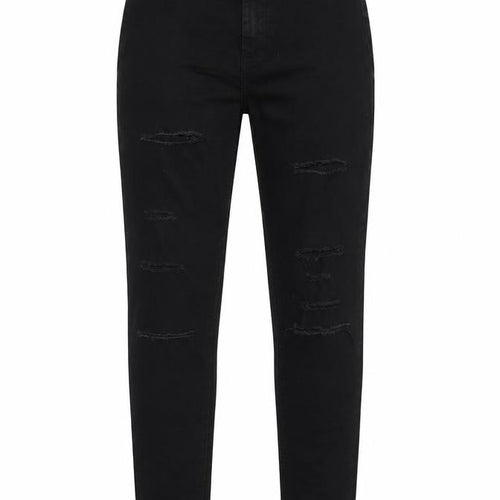 Topshop Mens Black Cotton Skinny Jeans Size 28 in L30 in Regular Zip