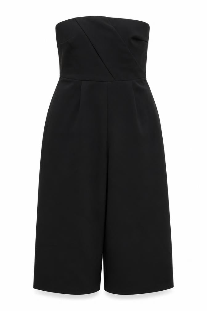 Preworn Womens Black Polyester Bodysuit One-Piece Size 8 L15 in Zip