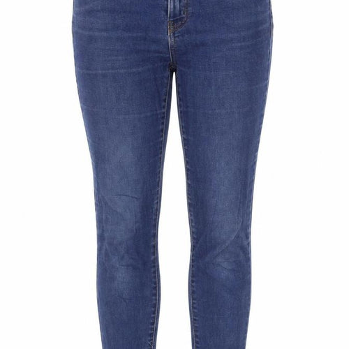 Denim & Co. Womens Blue Polyester Skinny Jeans Size 12 L29 in Regular Zip