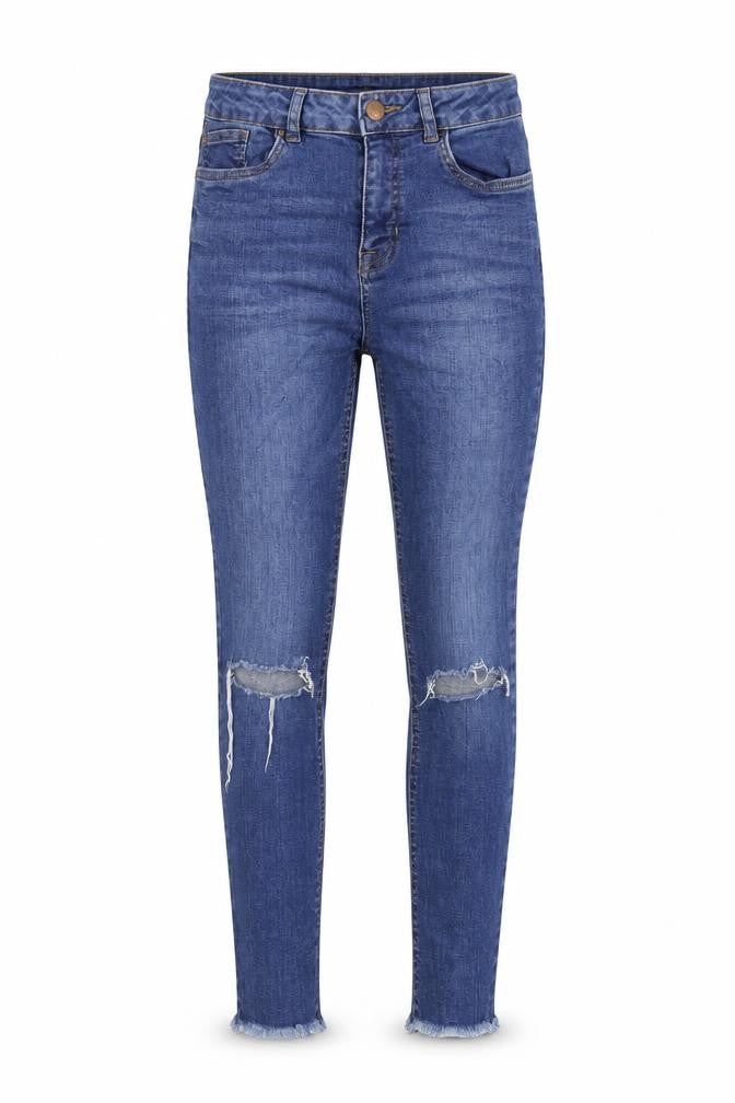 New Look Womens Black Cotton Straight Jeans Size 10 L24 in Regular Zip