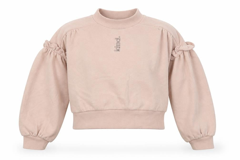 Front view of George girls’ pink polyester pullover sweatshirt, size 9-10, years pullover - kind