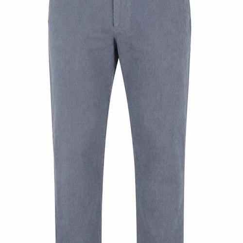 Revolution Mens Blue Striped Cotton Trousers Size 30 in L29 in Regular Button