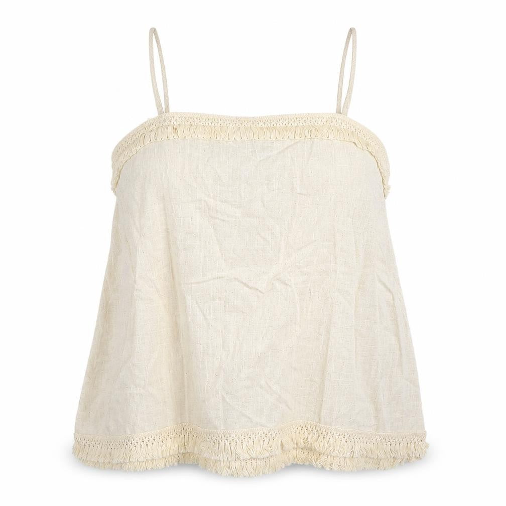 ChicMe Womens Beige Cotton Camisole Tank Size 2XL Square Neck