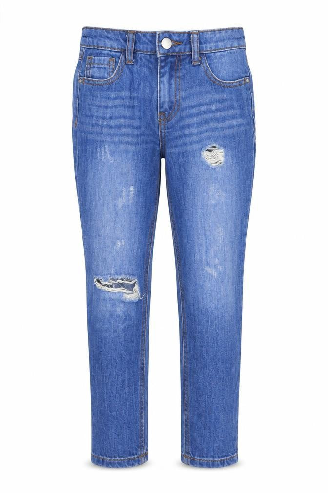 NEXT Girls Blue Cotton Skinny Jeans Size 9 Years Regular Button
