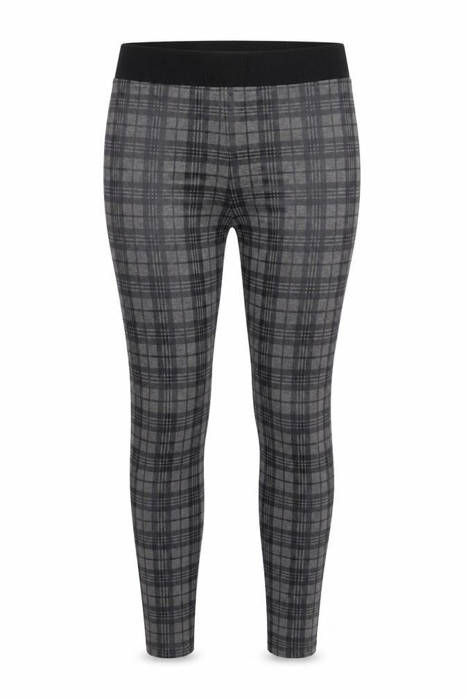 George Womens Grey Check Viscose Jegging Leggings Size 8 L25 in