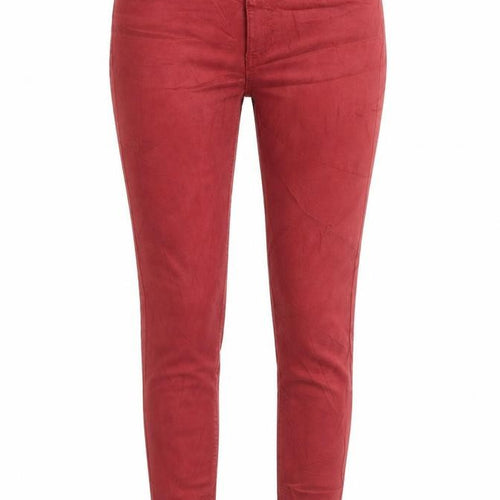 Marks and Spencer Womens Red Lyocell Skinny Jeans Size 10 L28 in Regular Button