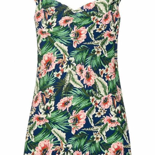 Sparkle & Fade Womens Multicoloured Floral Cotton Mini Size S Sweetheart Pullover