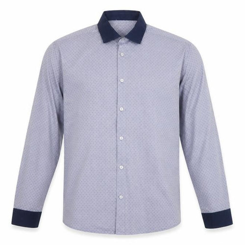 Burton Mens Grey Geometric Cotton Button-Up Size L Collared Button