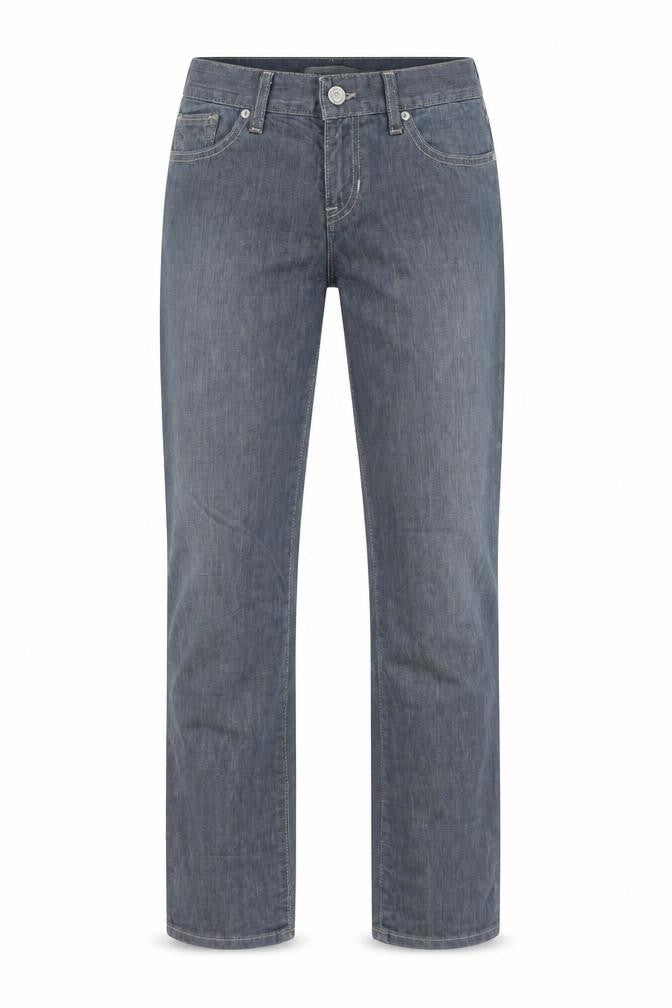 Preworn Womens Blue Cotton Straight Jeans Size 8 L30 in Regular Zip