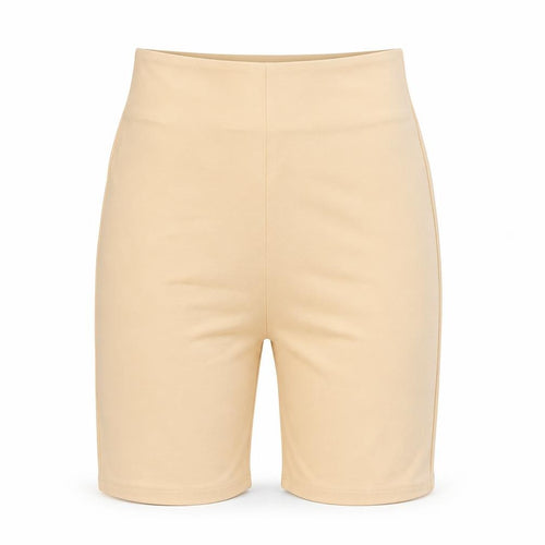 Missy Empire Womens Beige Polyester Sweat Shorts Size 4 L7 in Regular - Cycle Short