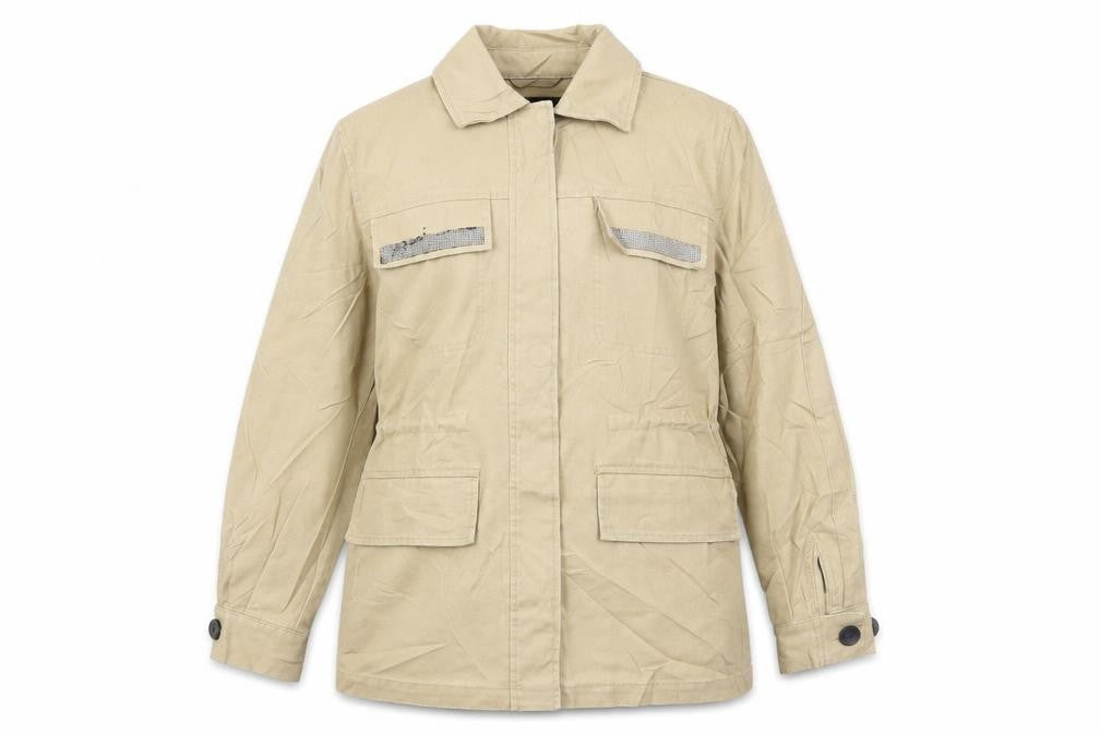 Zara Womens Beige Jacket Size S Button