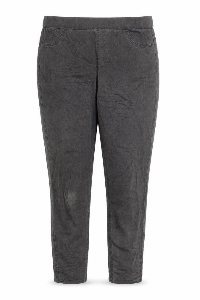 Marks and Spencer Womens Grey Cotton Jegging Trousers Size 14 L38 in Regular