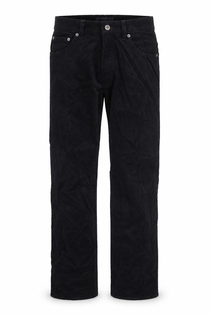 Marks and Spencer Mens Black Cotton Straight Jeans Size S L33 in Regular Zip