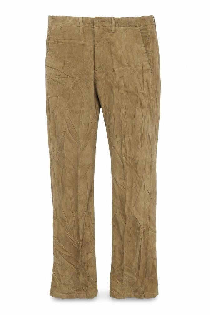 Marks and Spencer Mens Beige Cotton Straight Jeans Size M L33 in Regular Zip