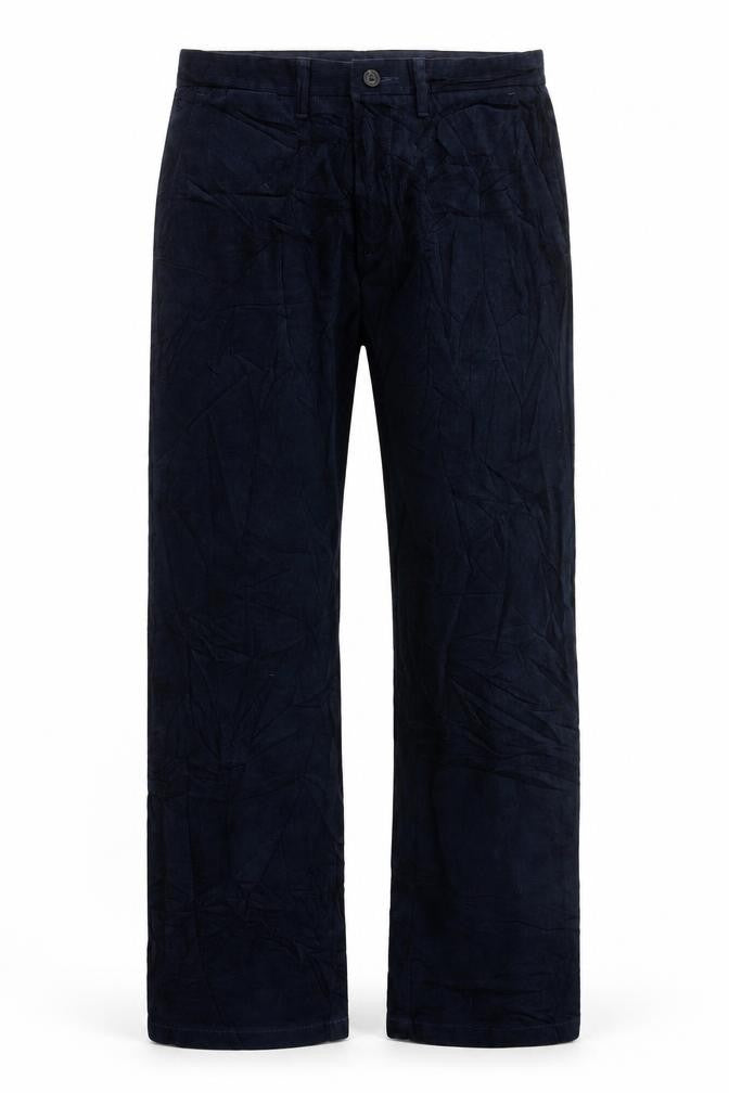 Marks and Spencer Mens Blue Cotton Blend Straight Jeans Size S L31 in Regular Zip