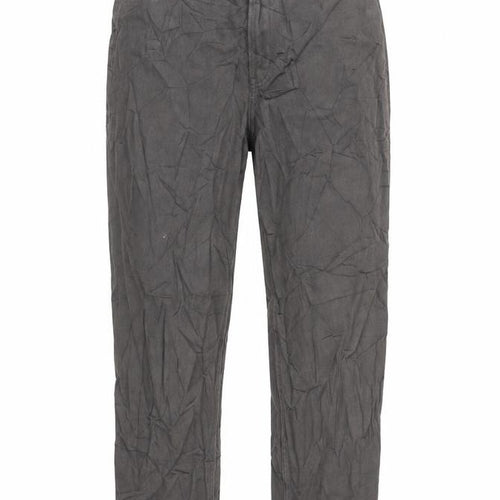 Divided by H&M Womens Grey Cotton Straight Jeans Size 8 L28 in Regular Zip