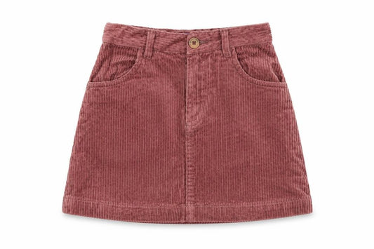 Shrinking violet Girls Pink Cotton Mini Skirt Size 7 Years Regular Button