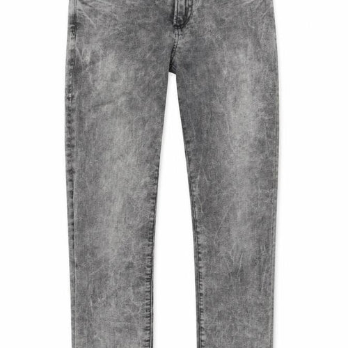 Gap Girls Grey Cotton Skinny Jeans Size 10-11 Years Regular Button