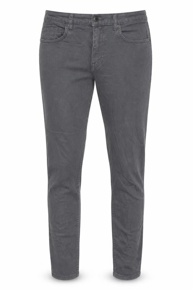 H&M Womens Grey Cotton Skinny Jeans Size 30 in L30 in Regular Button