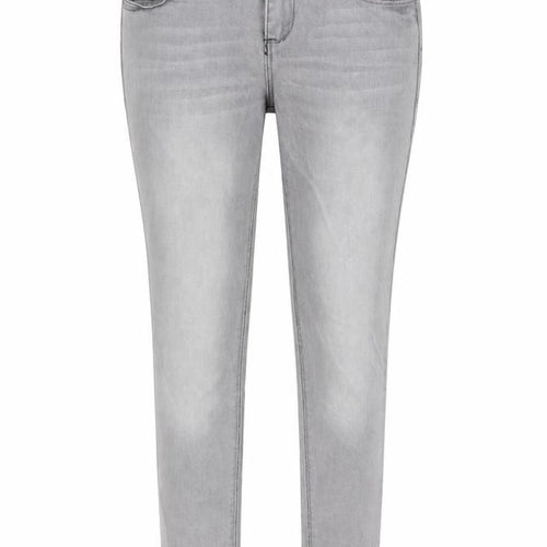 Denim & Co. Womens Grey Cotton Skinny Jeans Size 10 L29 in Regular Button
