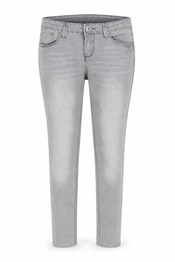 Denim & Co. Womens Grey Cotton Skinny Jeans Size 10 L29 in Regular Button
