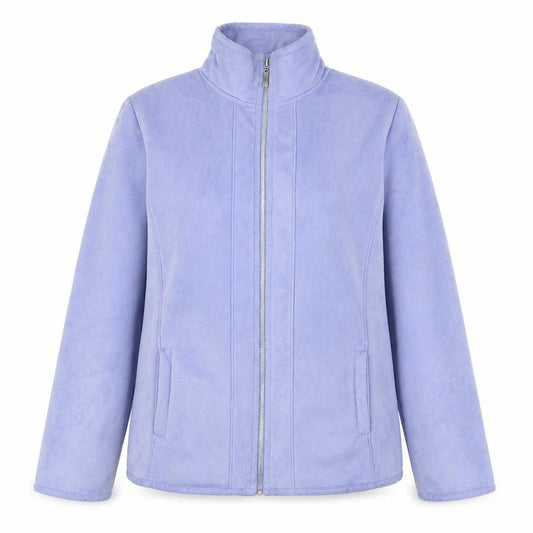 Front view of Tayberry & Co women’s purple jacket, size S, zip