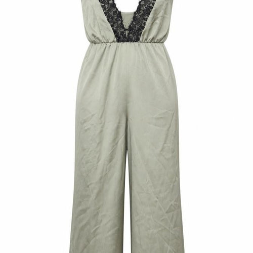 In the Style Womens Green Polyester Jumpsuit One-Piece Size 6 L32 in Pullover - Lace trim