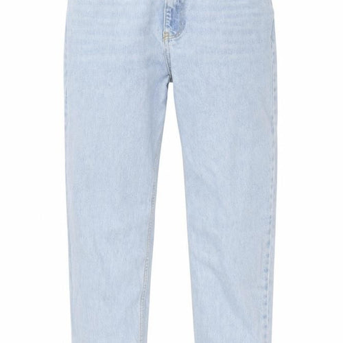 Topshop Womens Blue 100% Cotton Mom Jeans Size M L32 in Regular Zip