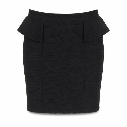 Red Herring Womens Black Polyester Straight & Pencil Skirt Size 12 - Ribbed