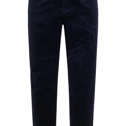 Saint Tropez Mens Blue Cotton Trousers Size 32 in L29 in Regular Zip
