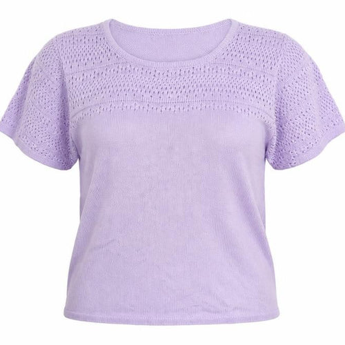 Damart Womens Purple Boat Neck Acrylic Pullover Jumper Size 10
