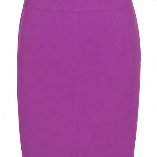 Julian Taylor Womens Purple Polyester A-Line Skirt Size 14 Zip