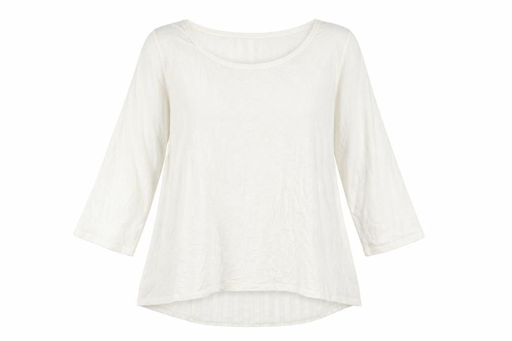 Front view of White House Black Market women’s white polyester basic polo, size S, round neck