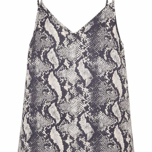 Missguided Womens Multicoloured Animal Print Polyester Camisole Tank Size 10 V-Neck - Snake Pattern