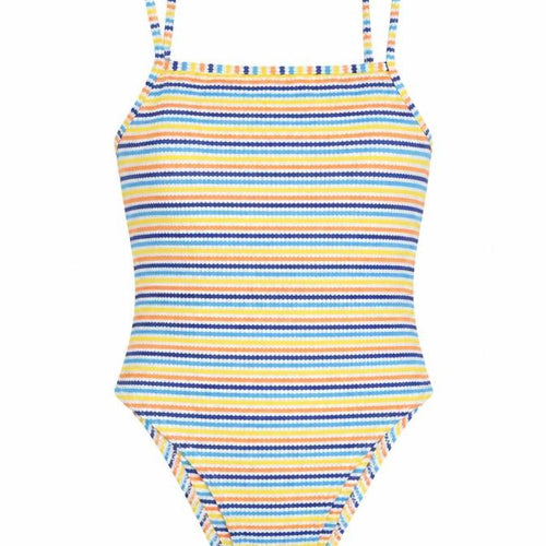 New Look Womens Multicoloured Striped Polyester Leotard One-Piece Size 8 L10 in Snap